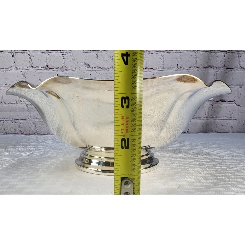 Vintage 1960's Reed & Barton Salem Silver Plate Pattern Bowl 4